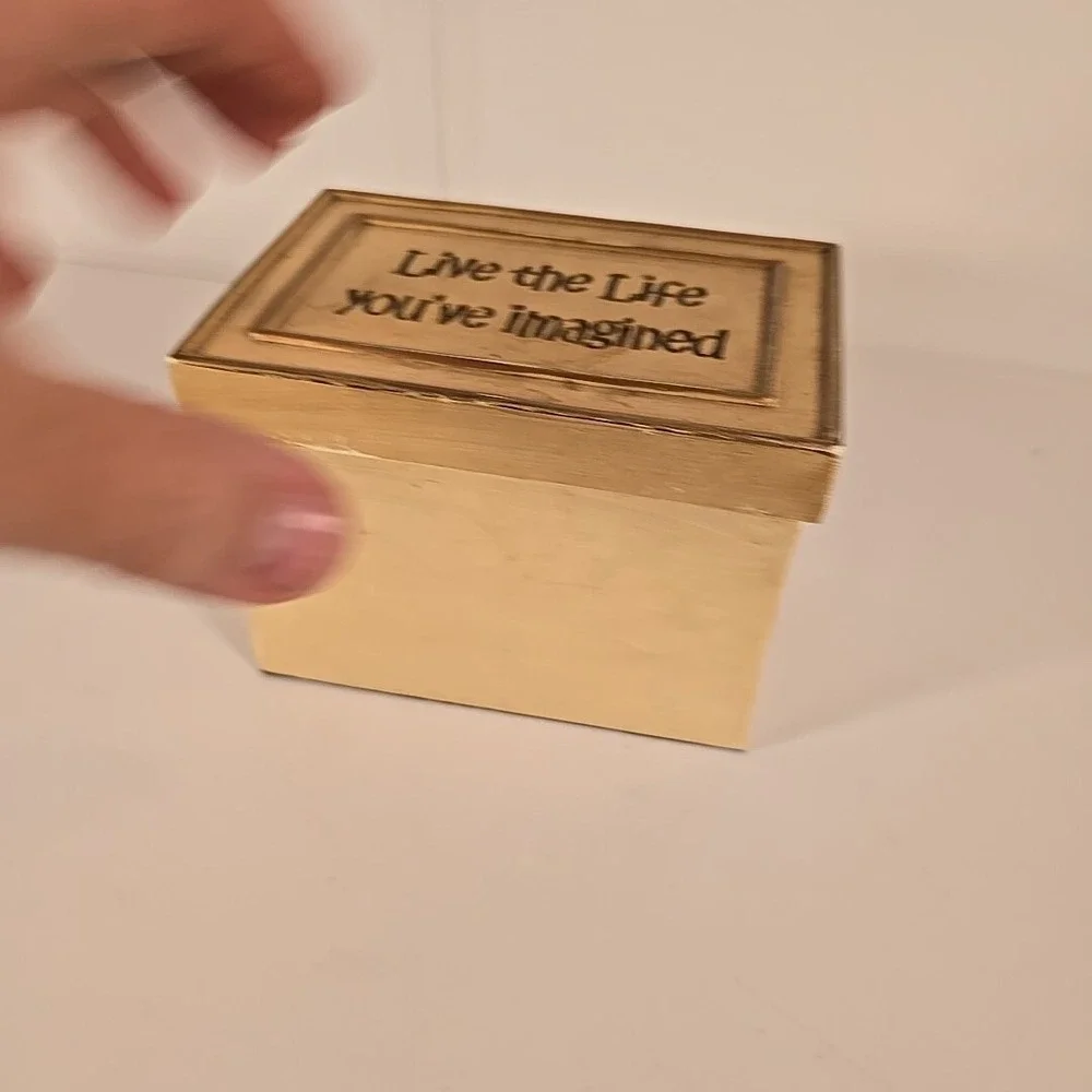 Small Lidded Trinket Ring Box 